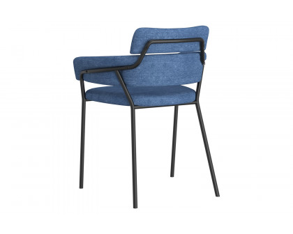 Worldwide Axel Side Chair Set of 2 - Blue/Black