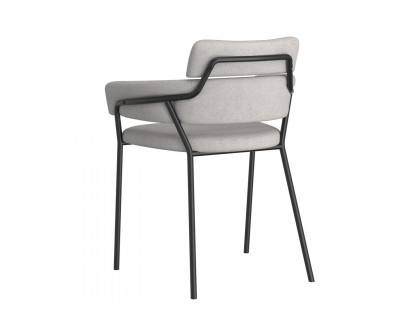 Worldwide Axel Side Chair Set of 2 - Gray/Black