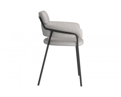 Worldwide Axel Side Chair Set of 2 - Gray/Black