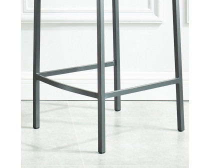 Worldwide Diego 26" Counter Stool Set of 2 - Black/Gray