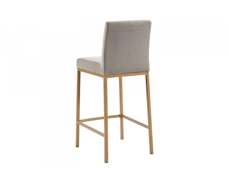 Worldwide Diego 26" Counter Stool Set of 2 - Gray/Aged Gold