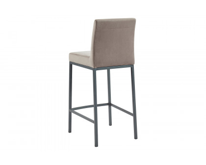 Worldwide™ Diego 26" Counter Stool Set of 2 - Gray/Gray