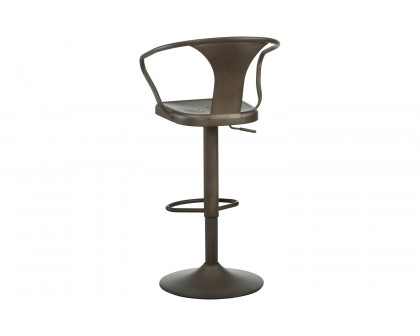 Worldwide - Astra Adjustable Air-Lift Stool in Gunmetal