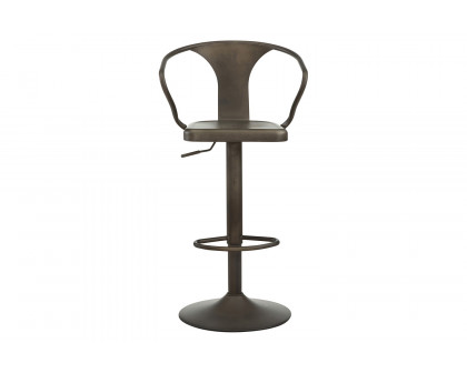 Worldwide - Astra Adjustable Air-Lift Stool in Gunmetal