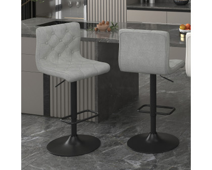 Worldwide - Dex II Adjustable Air-Lift Stool Set of 2