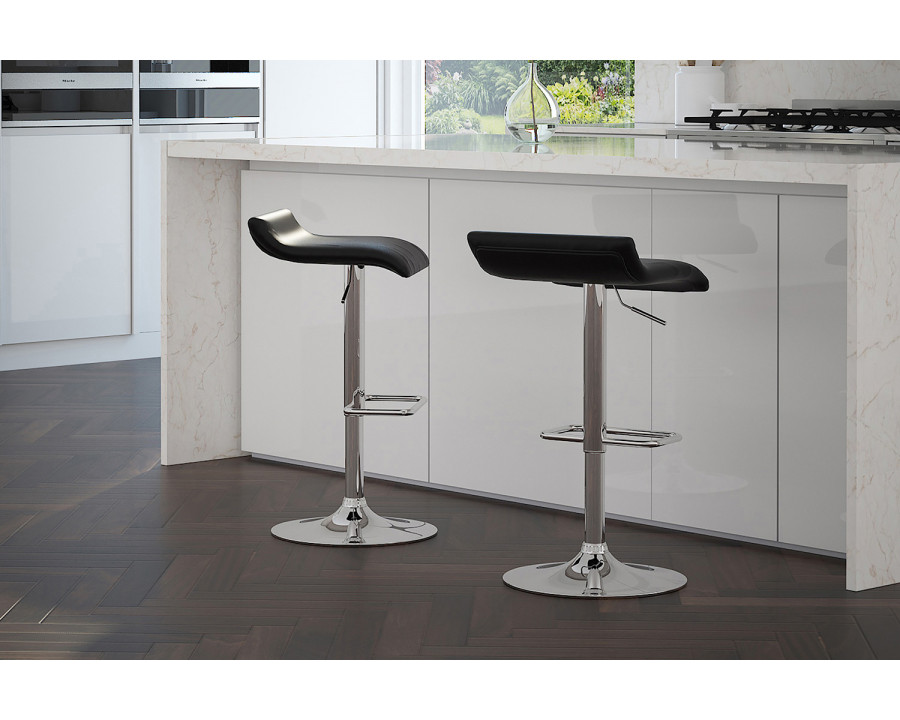 Worldwide - Fabia II Adjustable Air-Lift Stool Set of 2