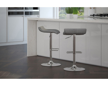 Worldwide - Fabia II Adjustable Air-Lift Stool Set of 2