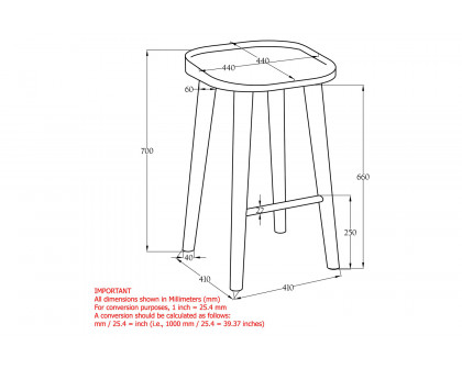 Worldwide Tahoe 26" Counter Stool - Natural