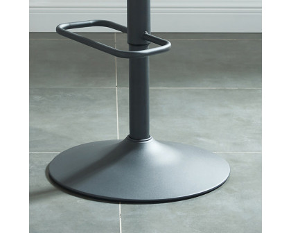 Worldwide Fusion Adjustable Air-Lift Stool Set of 2 - Black/Gray