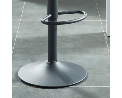 Worldwide Pluto Adjustable Air-Lift Stool Set of 2 - Gray/Gray