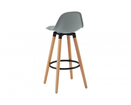 Worldwide Diablo 26" Counter Stool Set of 2 - Gray/Natural