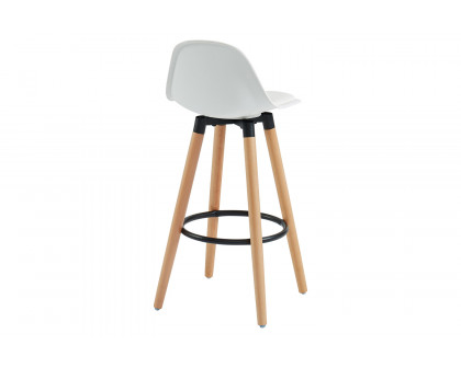 Worldwide Diablo 26" Counter Stool Set of 2 - White/Natural