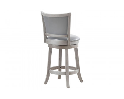 Worldwide - Rowan 26" Counter Stool with Swivel Set of 2 in Gray