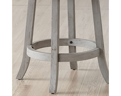 Worldwide - Rowan 26" Counter Stool with Swivel Set of 2 in Gray