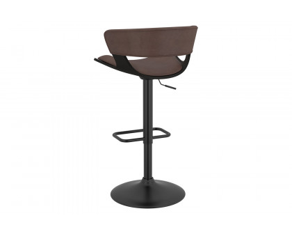 Worldwide Rover Adjustable Air-Lift Stool - Brown/Black