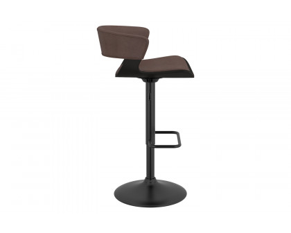 Worldwide Rover Adjustable Air-Lift Stool - Brown/Black