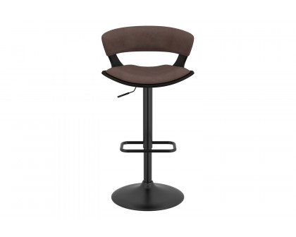 Worldwide Rover Adjustable Air-Lift Stool - Brown/Black