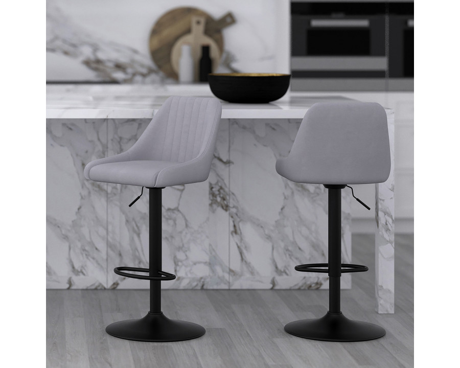 Worldwide - Kron Adjustable Air-Lift Stool Set of 2