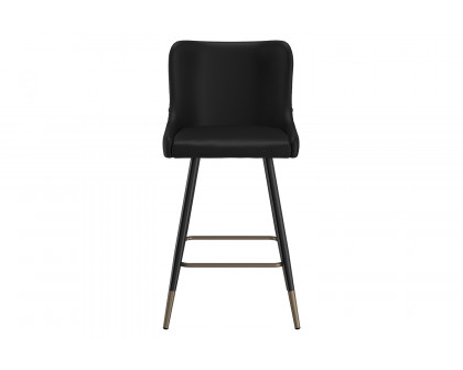 Worldwide Xander 26" Counter Stool Set of 2 - Black