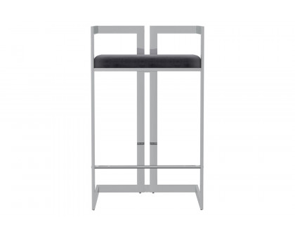 Worldwide Cosmo 26" Counter Stool - Gray/Silver