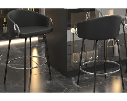 Worldwide - Orion 26" Counter Stool with Swivel Set of 2