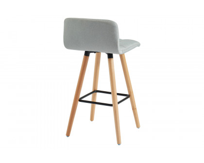 Worldwide Rico 26" Counter Stool Set of 2 - Gray/Natural