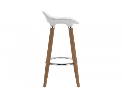 Worldwide Trex 26" Counter Stool Set of 2 - White/Natural