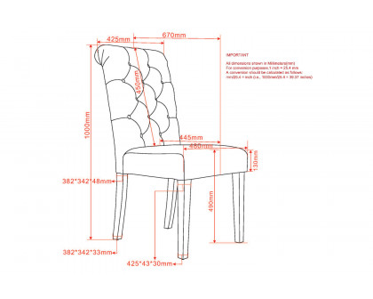 Worldwide Napoli/Chloe Dining Set of 7 - Gray Table/Gray Chair