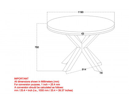 Worldwide Arhan/Melia Dining Set of 7 - Gray Table/Gray Chair