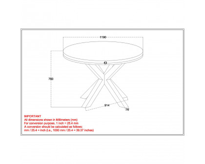 Worldwide Arhan/Aster Dining Set of 7 - Natural Table/Charcoal Chair