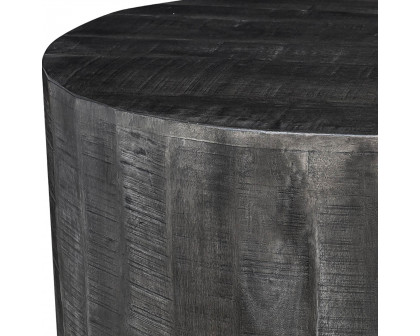 Worldwide Eva Round Coffee Table - Distressed Gray