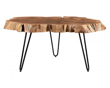 Worldwide - Nila Rectangular Coffee Table in Natural/Black