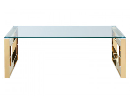 Worldwide™ Eros Rectangular Coffee Table - Gold