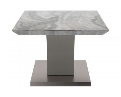 Worldwide Napoli Rectangular Coffee Table - Light Gray