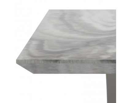 Worldwide Napoli Rectangular Coffee Table - Light Gray