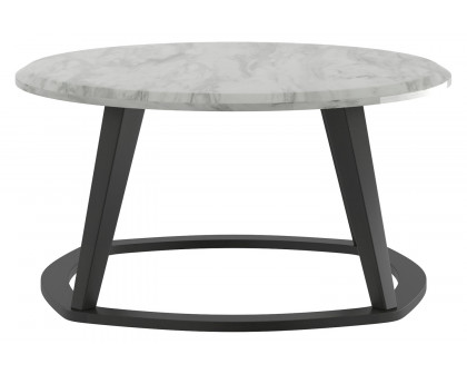 Worldwide Pascal Round Coffee Table - Gray