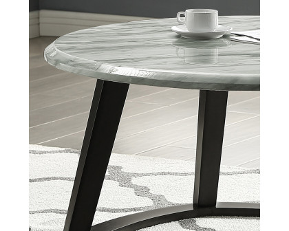 Worldwide Pascal Round Coffee Table - Gray