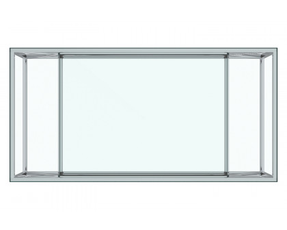 Worldwide - Dragor Rectangular Coffee Table in Silver