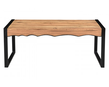 Worldwide - Rohani Rectangular Coffee Table in Natural/Black