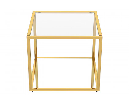 Worldwide™ Casini Large Square Coffee Table - Gold