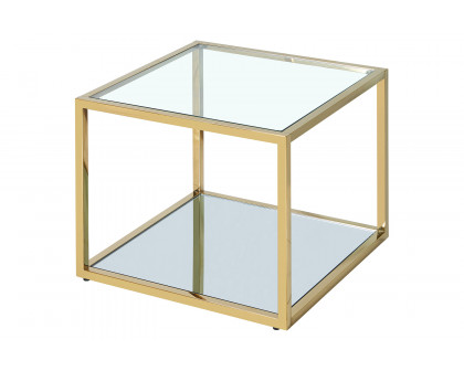 Worldwide™ Casini Large Square Coffee Table - Gold