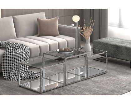 Worldwide - Casini Multi-Tier Coffee Table Set of 4