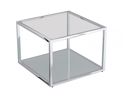 Worldwide Casini Small Coffee Table Set of 3 - Silver