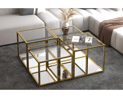 Worldwide - Casini Multi-Tier Coffee Table Set of 4