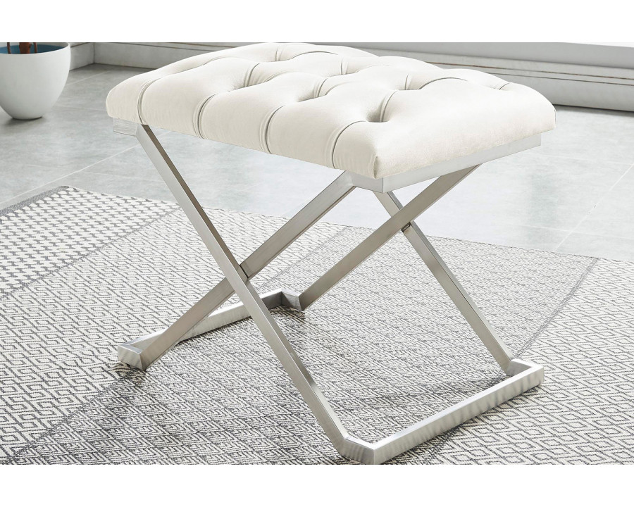 Worldwide Aldo Bench - Ivory/Silver