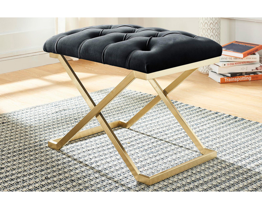 Worldwide Rada Bench - Black/Brushed Gold