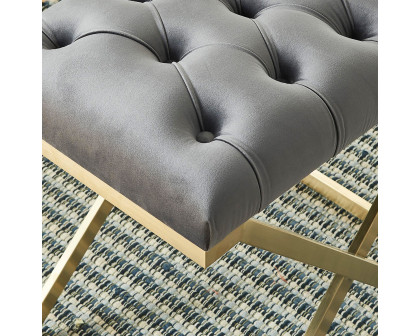 Worldwide Rada Bench - Gray/Brushed Gold