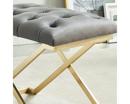 Worldwide Rada Bench - Gray/Brushed Gold