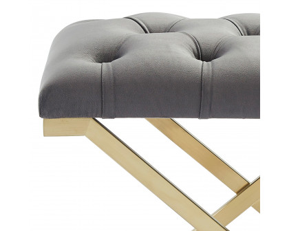 Worldwide Rada Bench - Gray/Brushed Gold