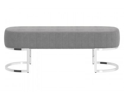 Worldwide Zamora Bench - Gray/Silver